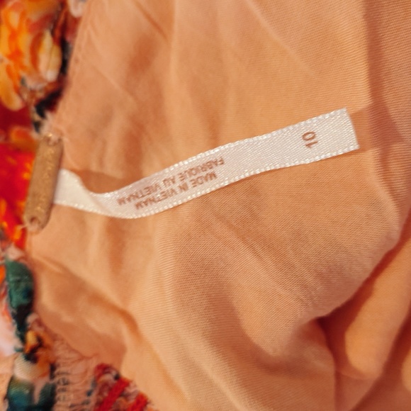 Free People Lover Boy Maxi Dress Pink Combo 10 Medium - Picture 8 of 9